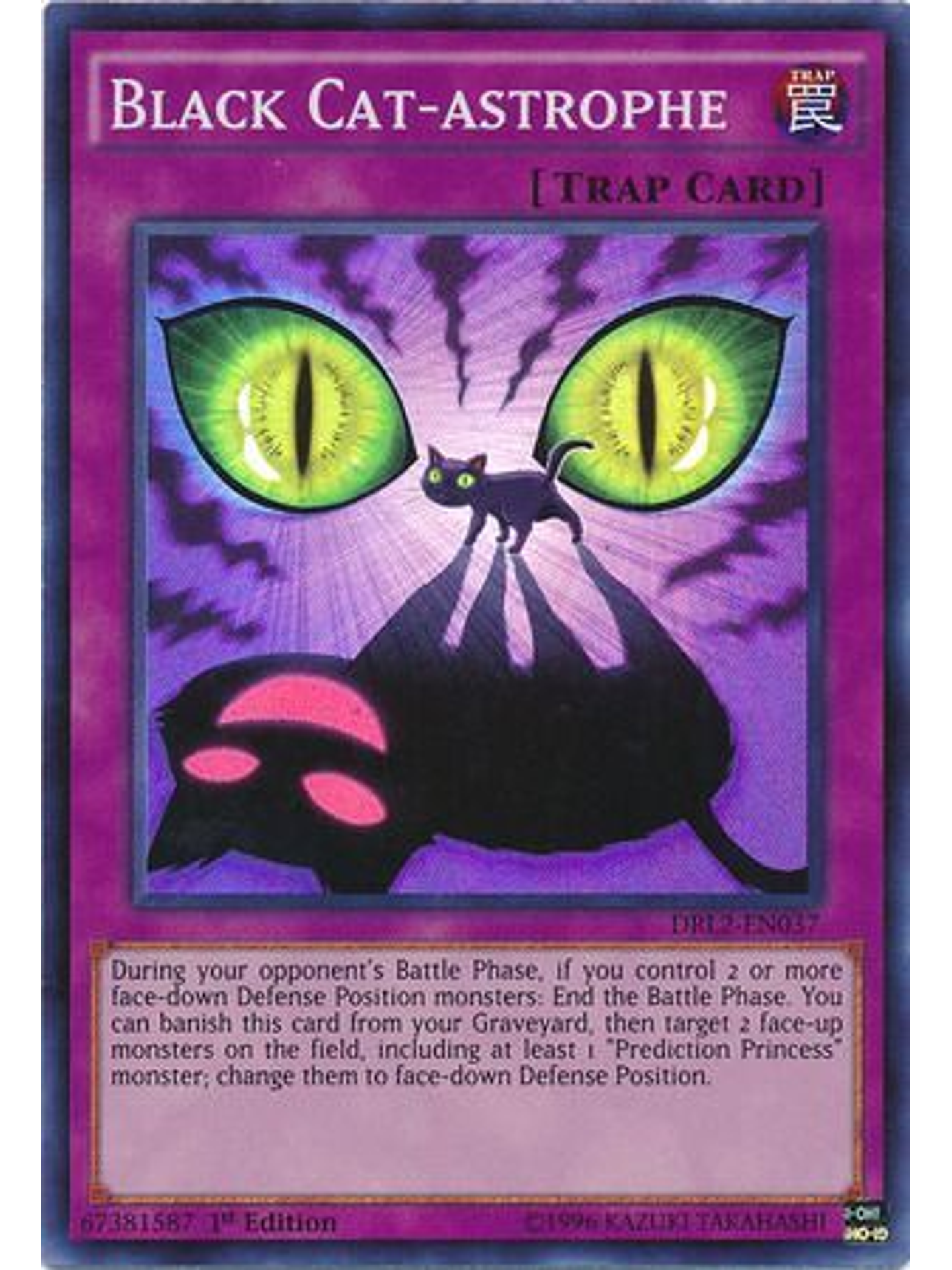 Black Cat-astrophe - DRL2-EN037 - Super Rare 1st Edition 1