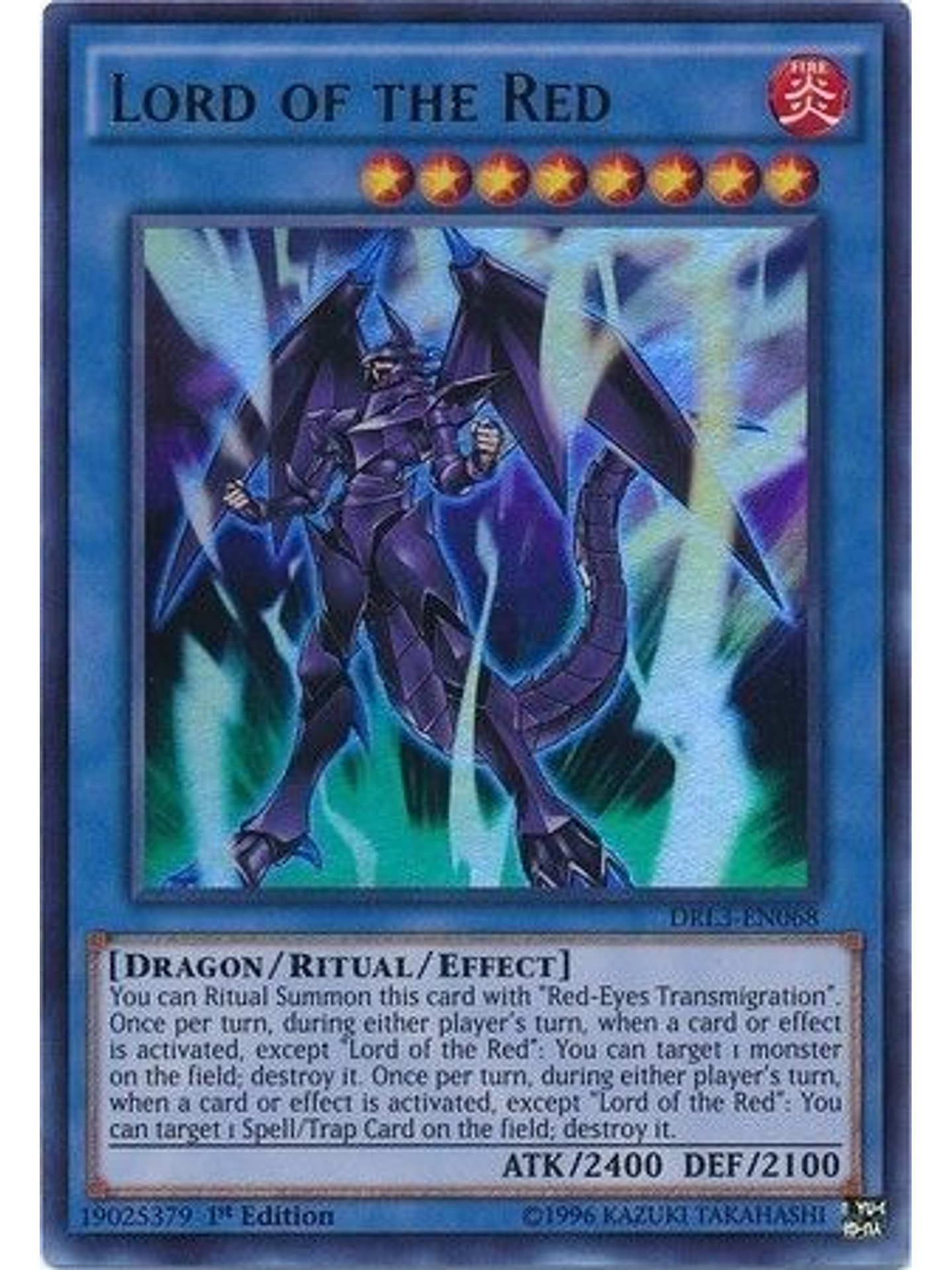 Lord of the Red - DRL3-EN068 - Ultra Rare 1st Edition 1