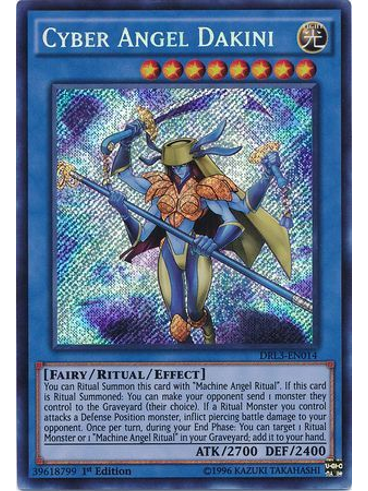 Cyber Angel Dakini - DRL3-EN014 - Secret Rare 1st Edition 1