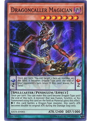 Dragoncaller Magician - RATE-EN001 - Super Rare Unlimited