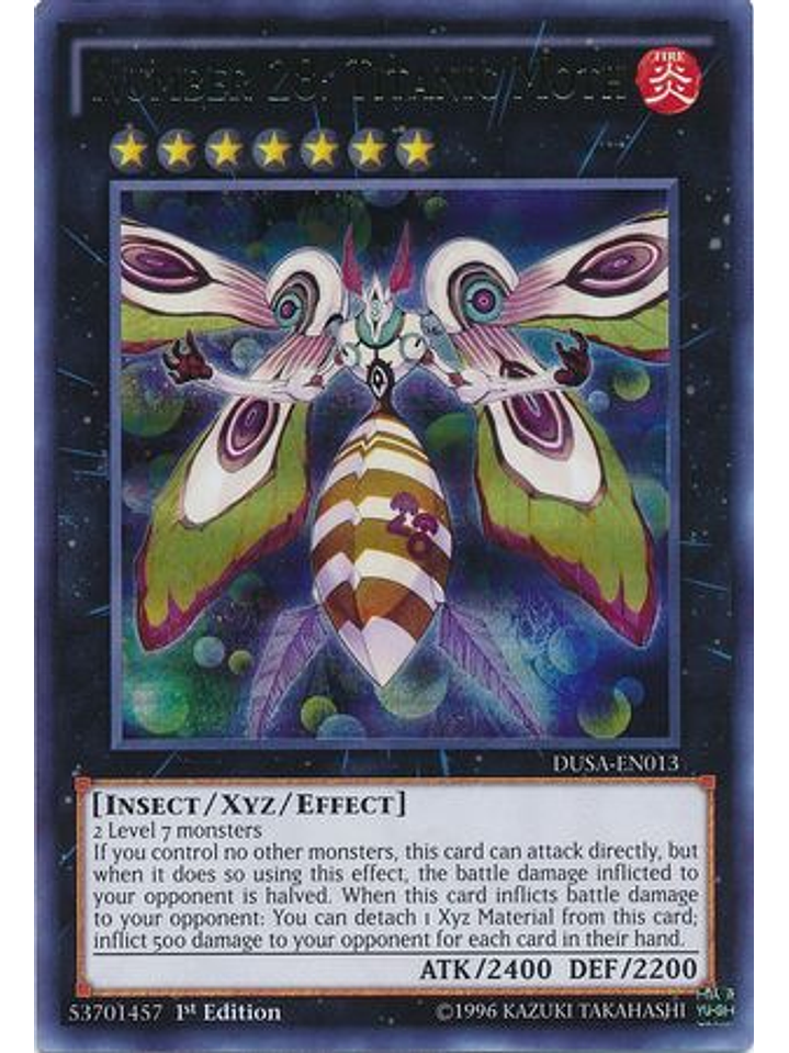 Number 28: Titanic Moth - DUSA-EN013 - Ultra Rare 1st Edition 1