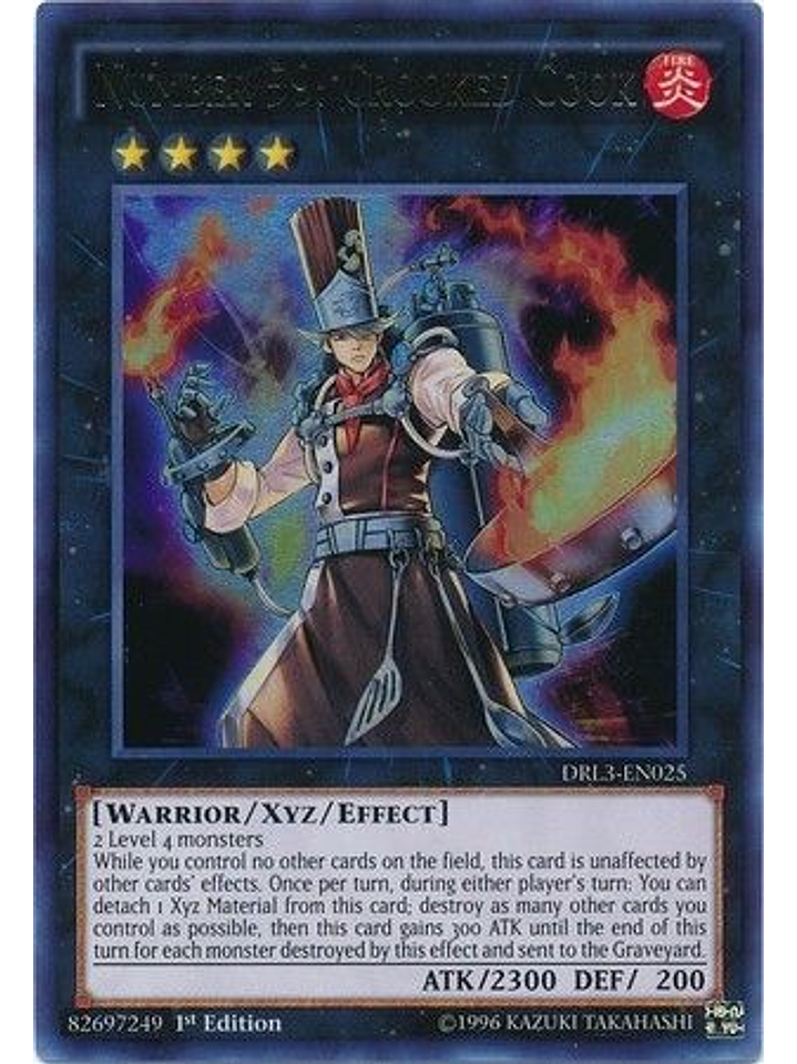 Number 59: Crooked Cook - DRL3-EN025 - Ultra Rare 1st Edition 1
