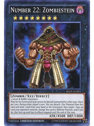 Number 22: Zombiestein - RATE-ENSE1 - Super Rare Limited Edition 1st Edition
