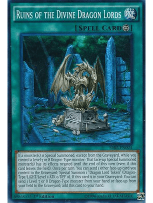 Ruins of the Divine Dragon Lords - SR02-EN024 - Super Rare 1st Edition