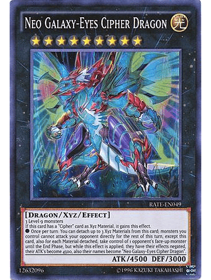 Neo Galaxy-Eyes Cipher Dragon - RATE-EN049 - Super Rare Unlimited