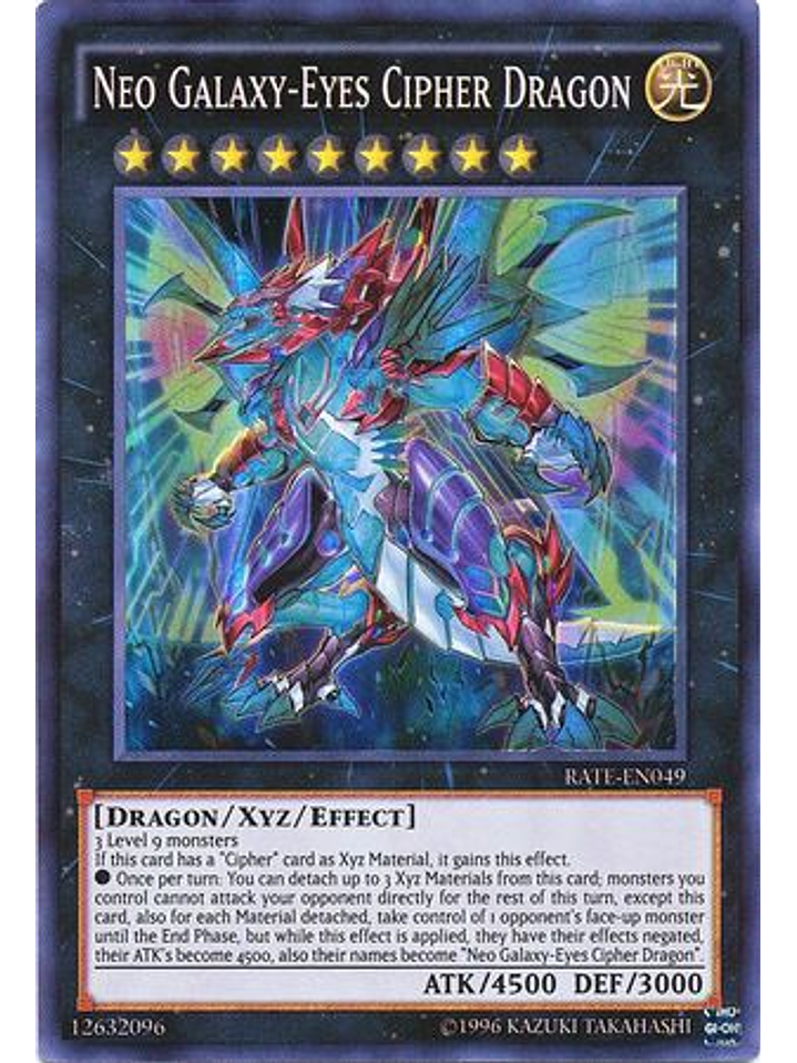 Neo Galaxy-Eyes Cipher Dragon - RATE-EN049 - Super Rare Unlimited 1