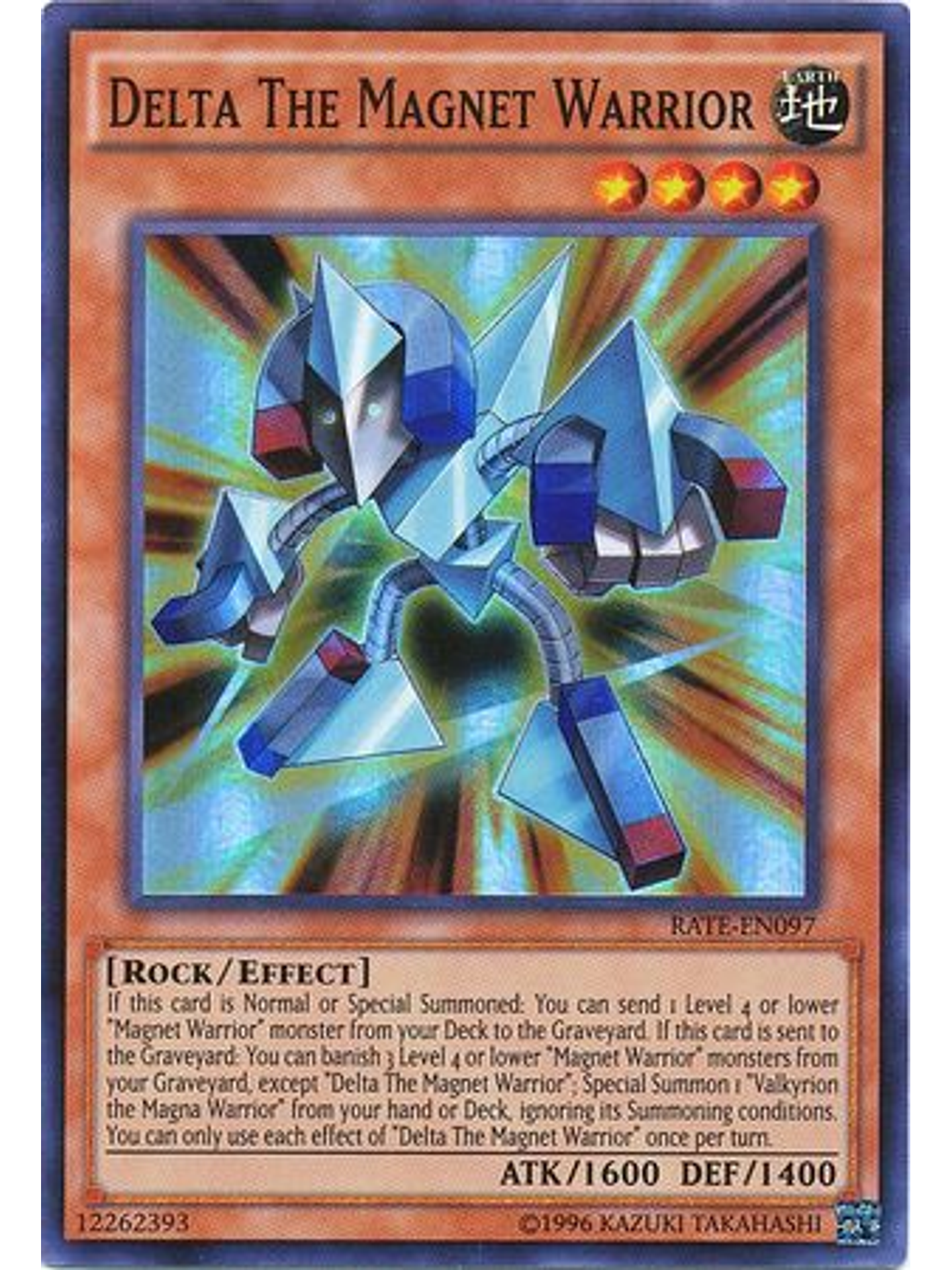 Delta The Magnet Warrior - RATE-EN097 - Super Rare Unlimited 1