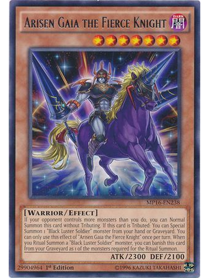 Arisen Gaia the Fierce Knight - MP16-EN238 - Rare 1st Edition 1