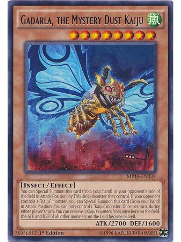 Gadarla, the Mystery Dust Kaiju - MP16-EN234 - Rare 1st Edition 1