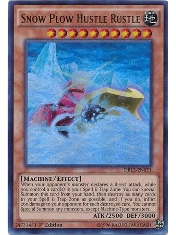 Snow Plow Hustle Rustle - DRL3-EN071 - Ultra Rare 1st Edition 1