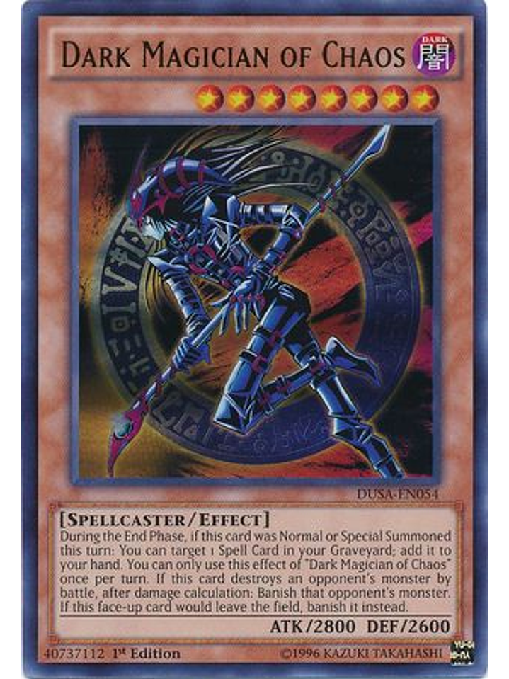 Dark Magician of Chaos - DUSA-EN054 - Ultra Rare 1st Edition 1