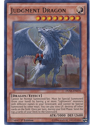 Judgment Dragon - DUSA-EN070 - Ultra Rare 1st Edition