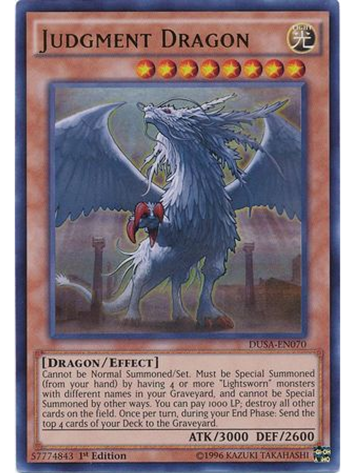 Judgment Dragon - DUSA-EN070 - Ultra Rare 1st Edition 1