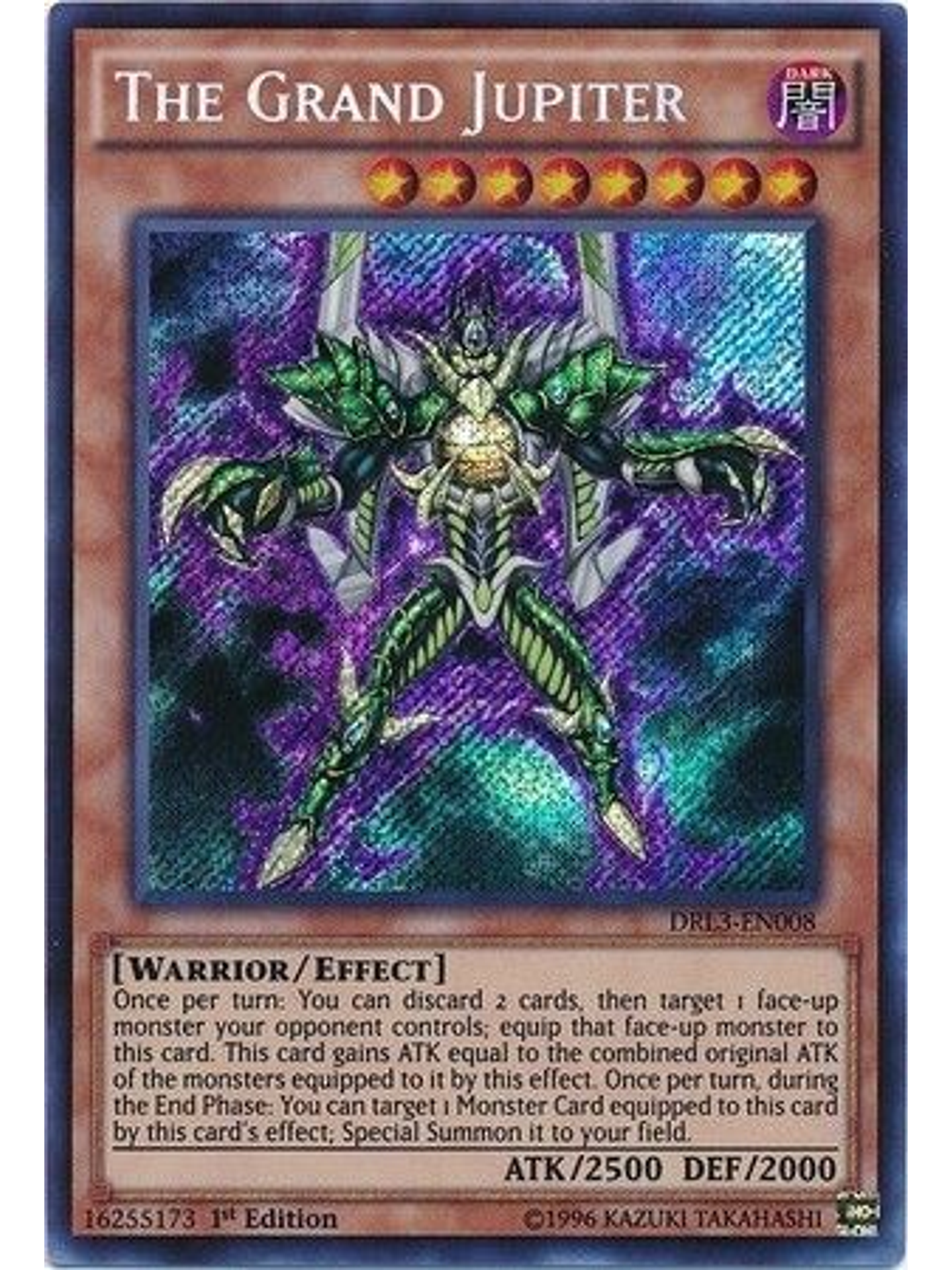 The Grand Jupiter - DRL3-EN008 - Secret Rare 1st Edition 1