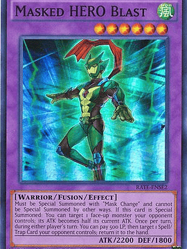 Masked HERO Blast - RATE-ENSE2 - Super Rare Limited Edition