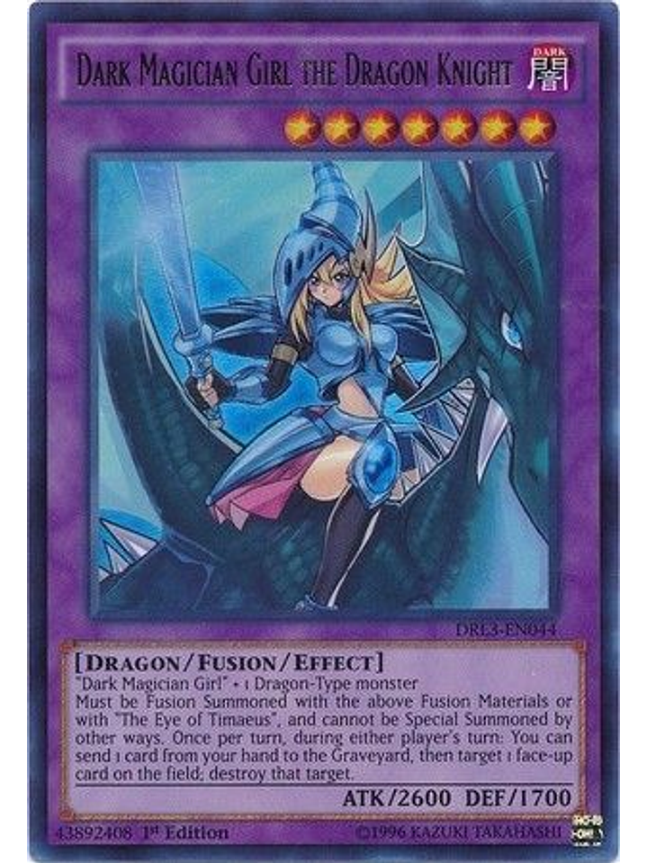Dark Magician Girl the Dragon Knight - DRL3-EN044 - Ultra Rare 1st Edition 1