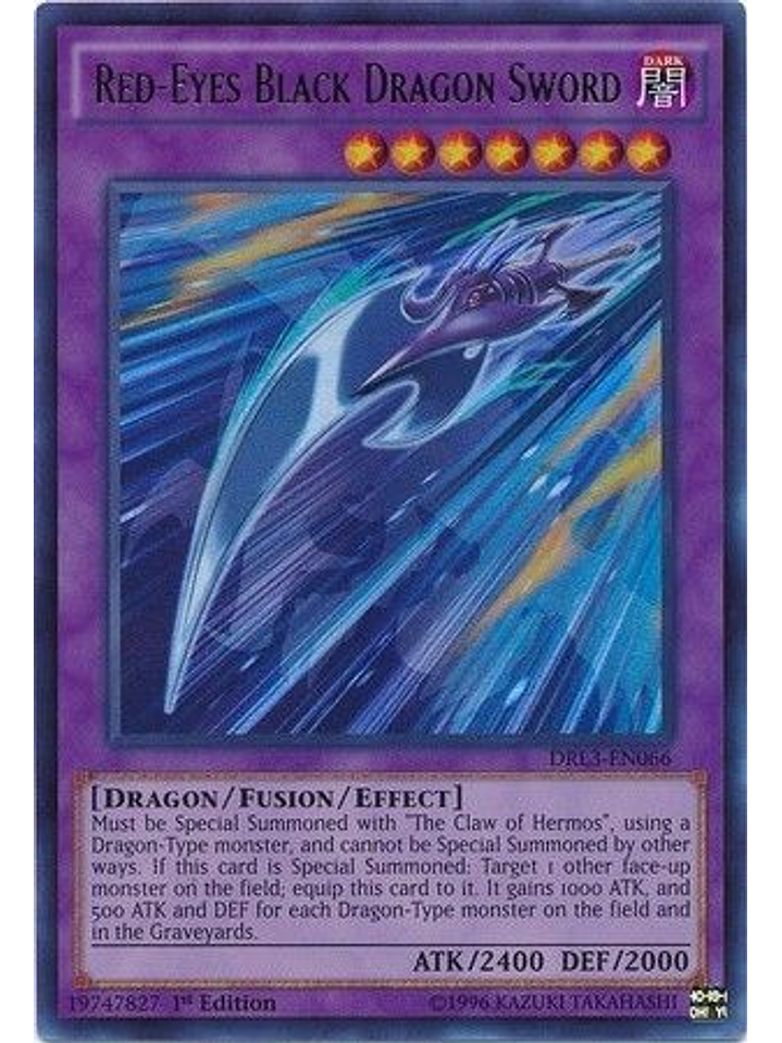 Red-Eyes Black Dragon Sword - DRL3-EN066 - Ultra Rare 1st Edition 1