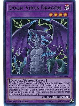 Doom Virus Dragon - DRL3-EN057 - Ultra Rare 1st Edition