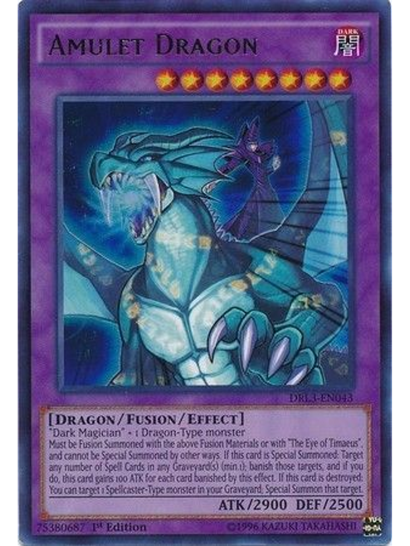 Amulet Dragon - DRL3-EN043 - Ultra Rare 1st Edition 1