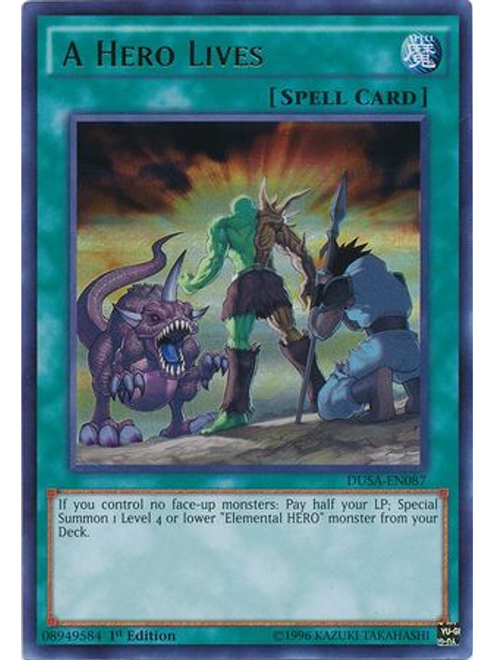 A Hero Lives - DUSA-EN087 - Ultra Rare 1st Edition 1