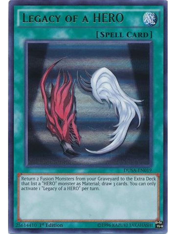 Legacy of a HERO - DUSA-EN019 - Ultra Rare 1st Edition 1