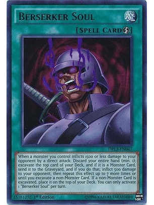 Berserker Soul - DRL3-EN047 - Ultra Rare 1st Edition