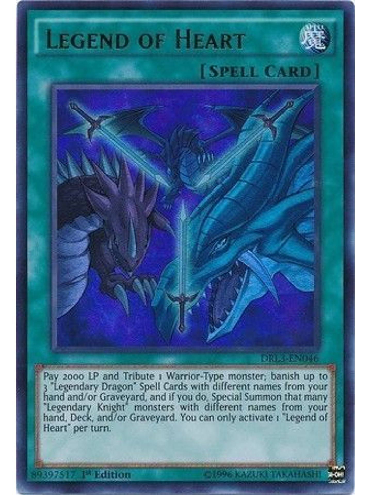 Legend of Heart - DRL3-EN046 - Ultra Rare 1st Edition 1