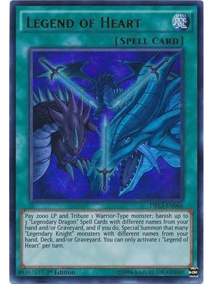 Legend of Heart - DRL3-EN046 - Ultra Rare 1st Edition 1