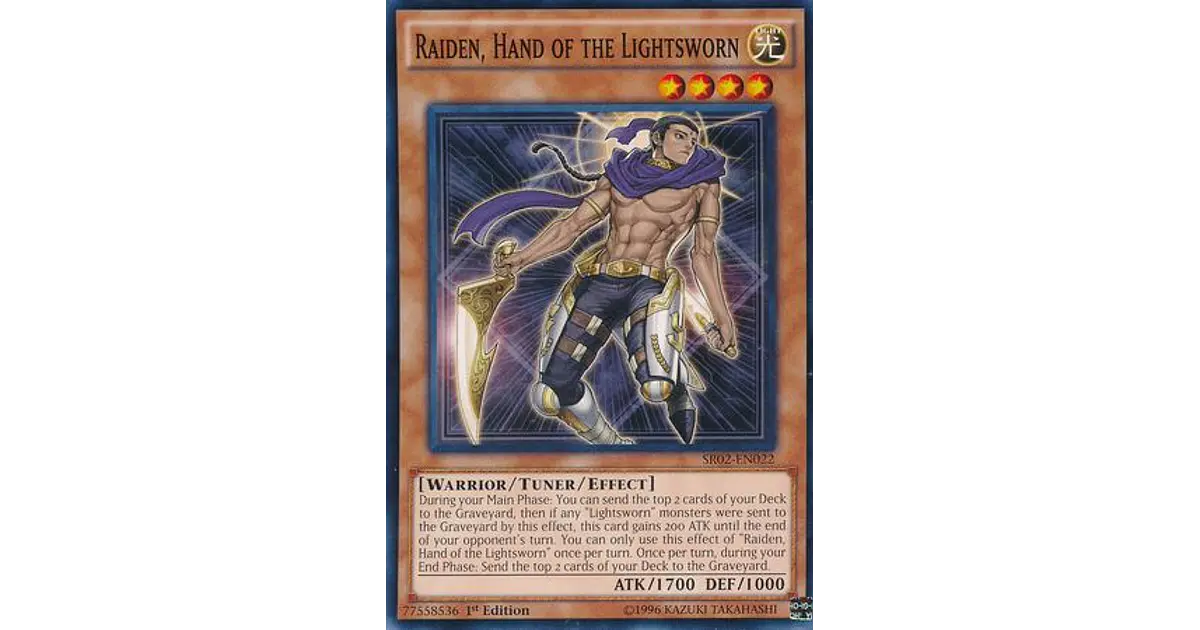 Yu-Gi-Oh! – Raiden, Hand Of The Lightsworn (SDLI-EN003) – Super Rare, 1st Edition, Aus Structure Deck: Realm Of Light