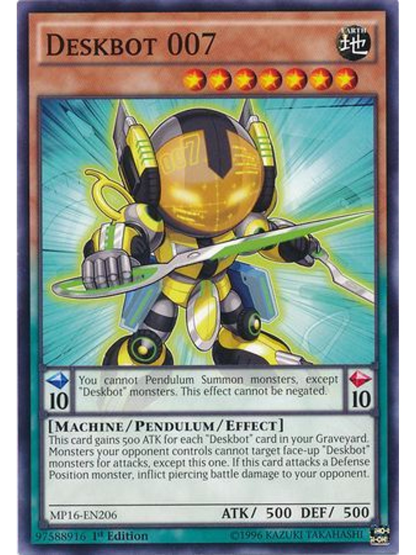 Deskbot 007 - MP16-EN206 - Common 1st Edition 1