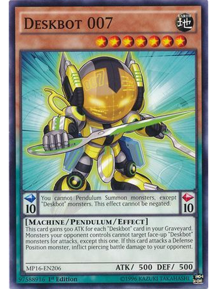 Deskbot 007 - MP16-EN206 - Common 1st Edition 1