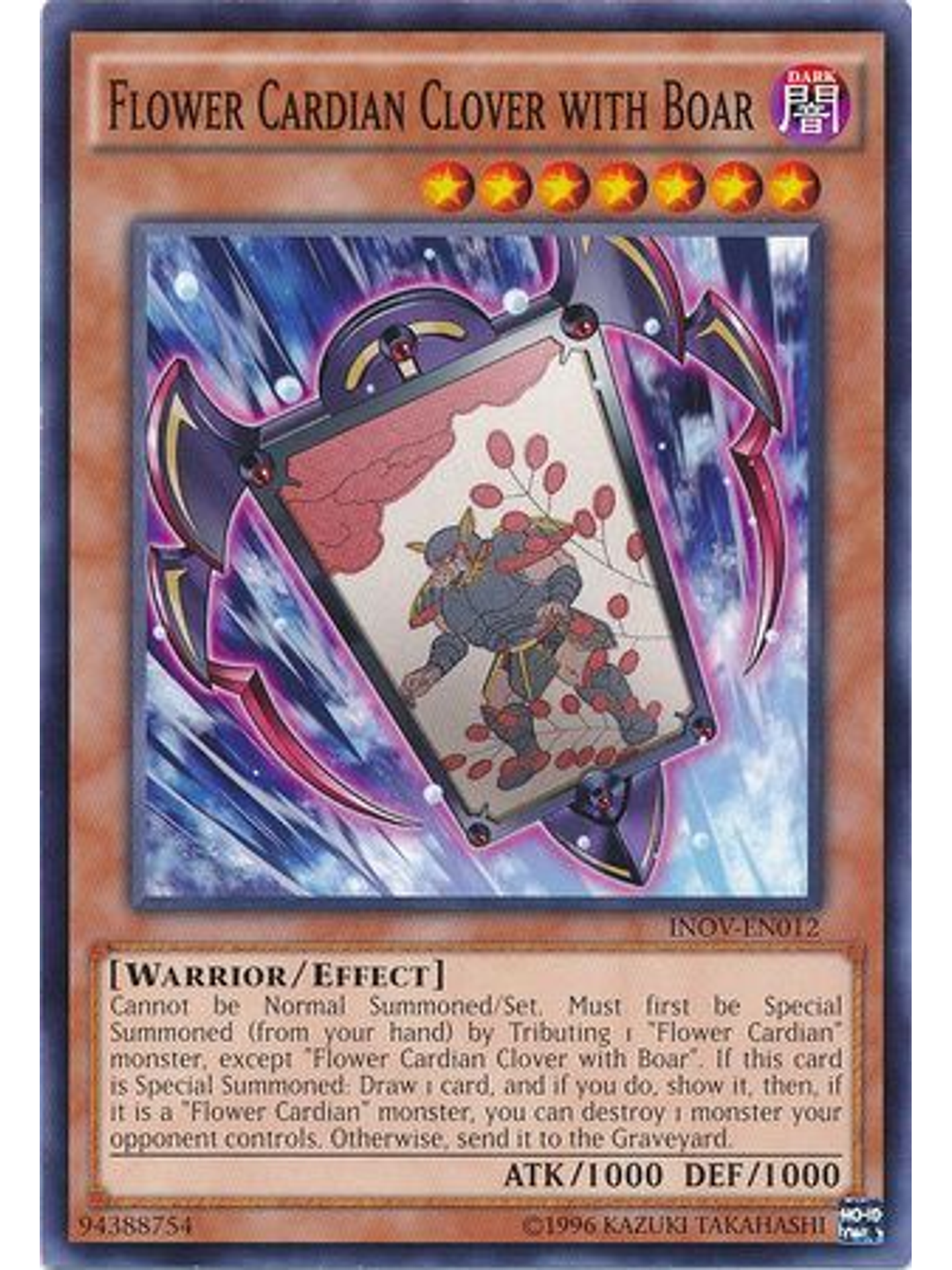 Flower Cardian Clover with Boar - INOV-EN012 - Common Unlimited 1