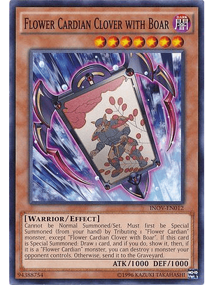 Flower Cardian Clover with Boar - INOV-EN012 - Common Unlimited