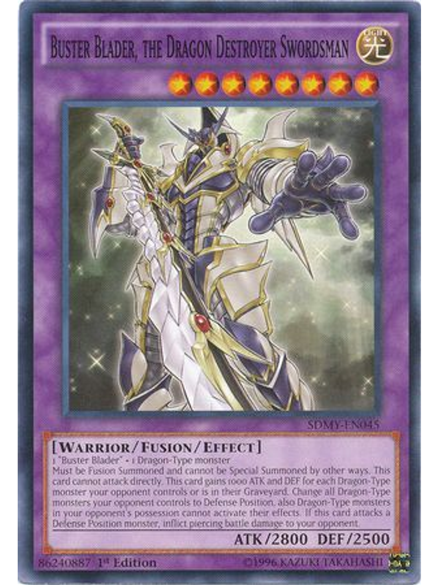 Buster Blader, the Dragon Destroyer Swordsman - SDMY-EN045 - Common 1st Edition 1