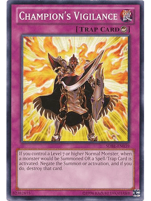 Champion's Vigilance - SDBE-EN039 - Common Unlimited