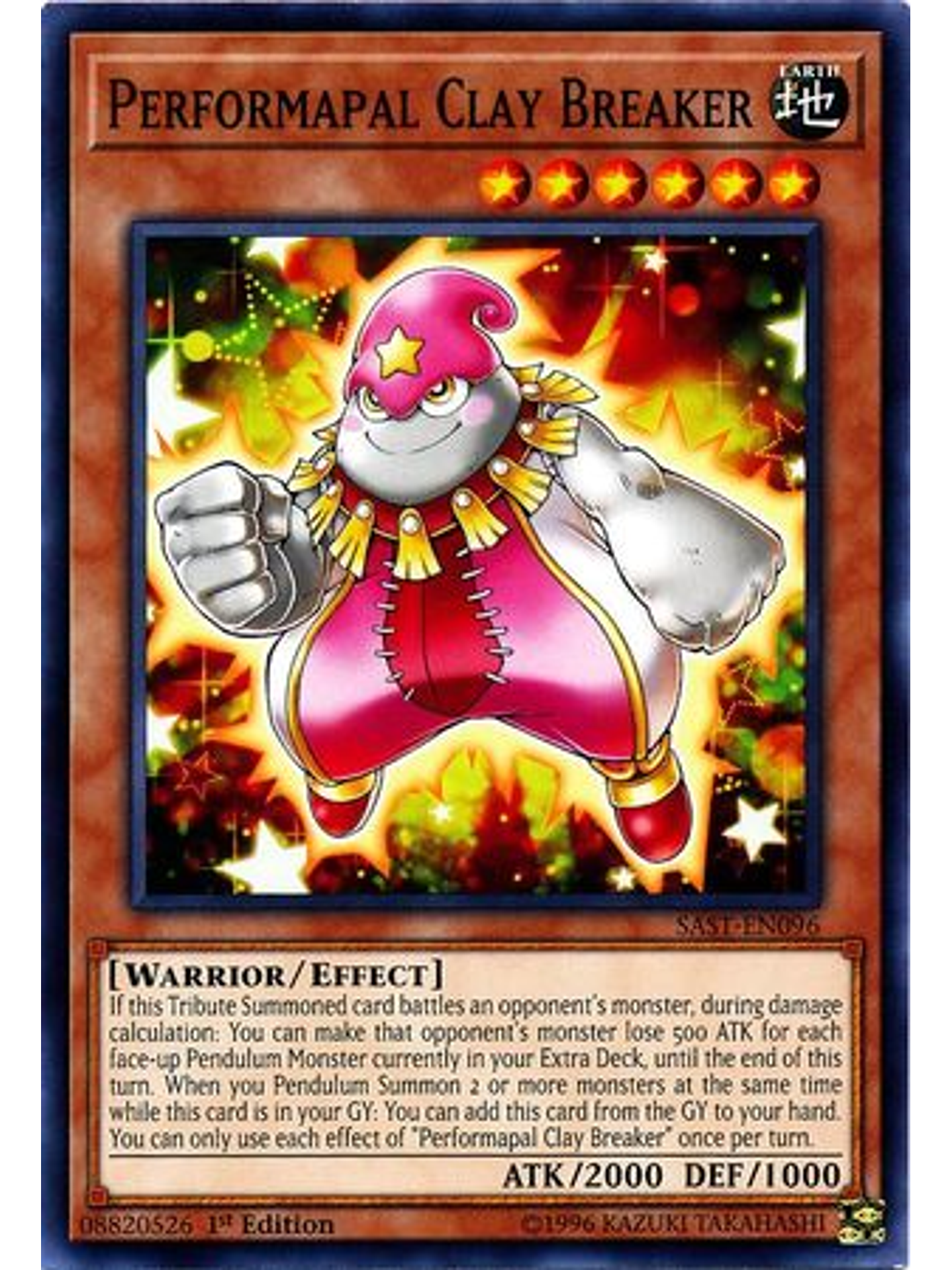 Performapal Clay Breaker - SAST-EN096 - Common 1st Edition 1