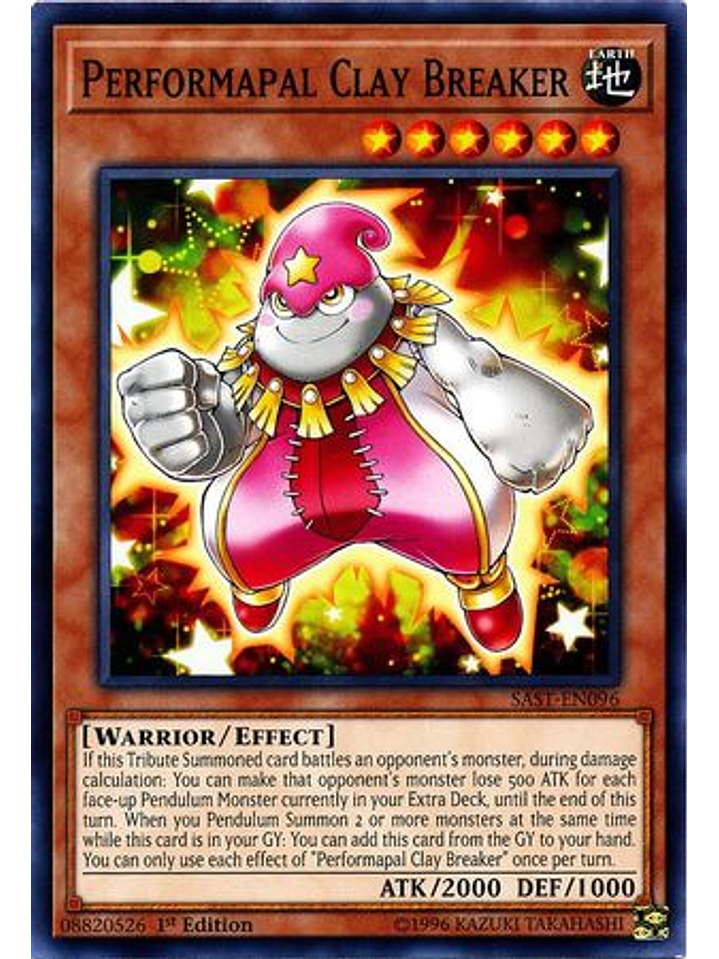 Performapal Clay Breaker - SAST-EN096 - Common 1st Edition 1