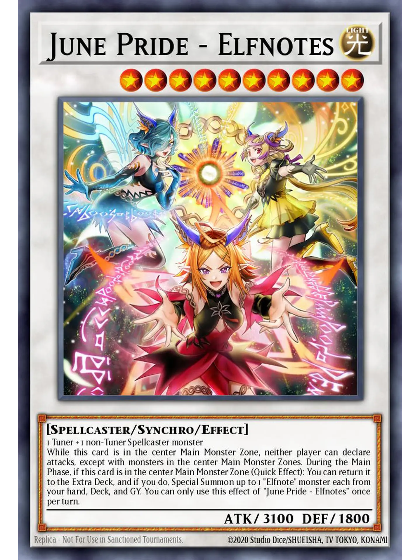 Elfnote June Pride - CORI-EN035 - Starlight Rare 1st Edition 1