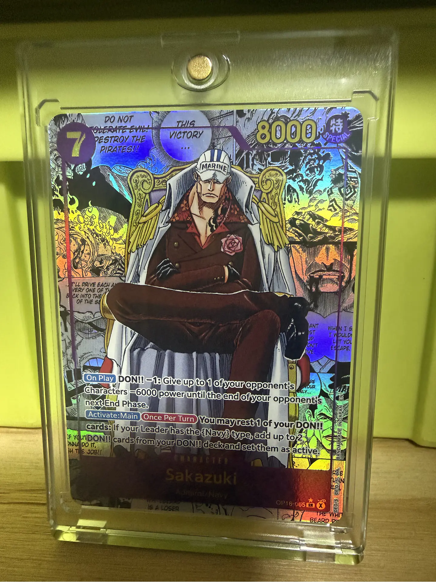 OP16-065 (Alternate Art) Sakazuki (Manga) 2