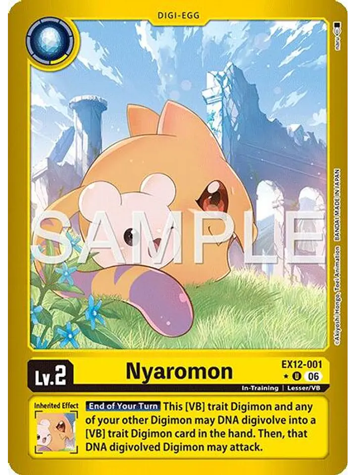 EX12-001 (Limited Foil) Nyaromon 1