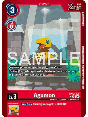 EX12-005 (Limited Foil) Agumon