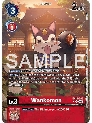 EX12-009 (Alternate Art) Wankomon