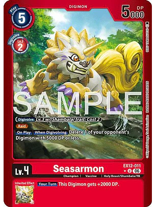 EX12-011 (Limited Foil) Seasarmon