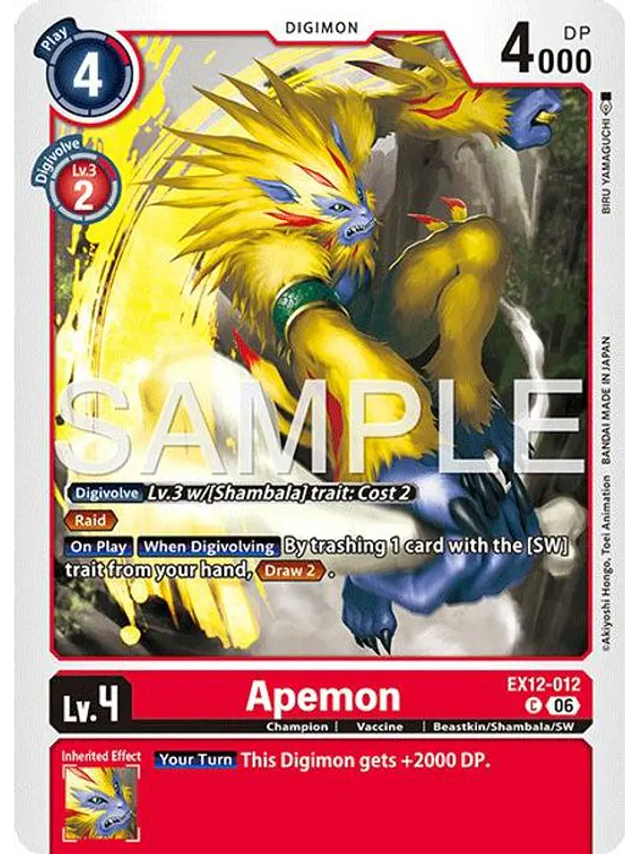 EX12-012 C Apemon 1