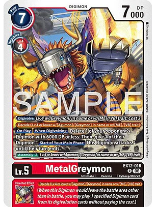 EX12-016 R MetalGreymon