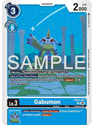 EX12-021 U Gabumon