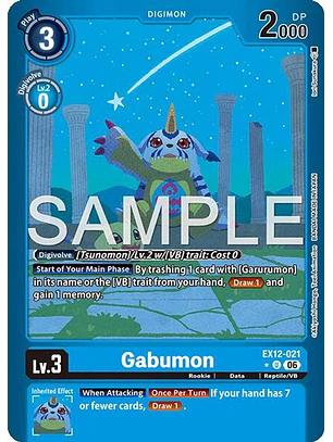 EX12-021 (Limited Foil) Gabumon