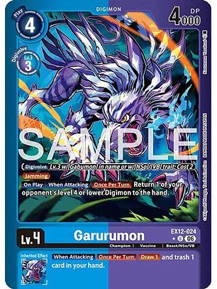 EX12-024 (Limited Foil) Garurumon