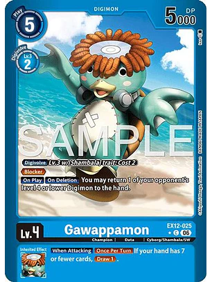 EX12-025 (Limited Foil) Gawappamon