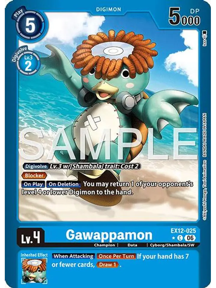 EX12-025 (Limited Foil) Gawappamon 1